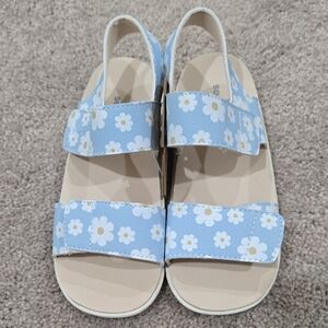 See Kai Run Light Blue Daisy Kids Sandals - Size 12 Girls